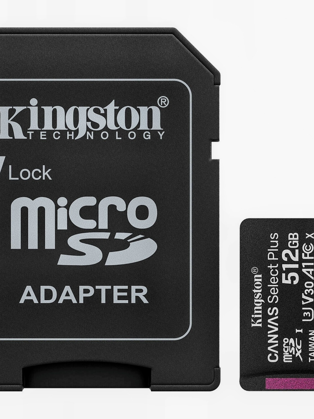 Kingston 512GB Canvas Select Plus UHS-I microSDXC Memory Card with SD Adapter - Picture 3 of 5